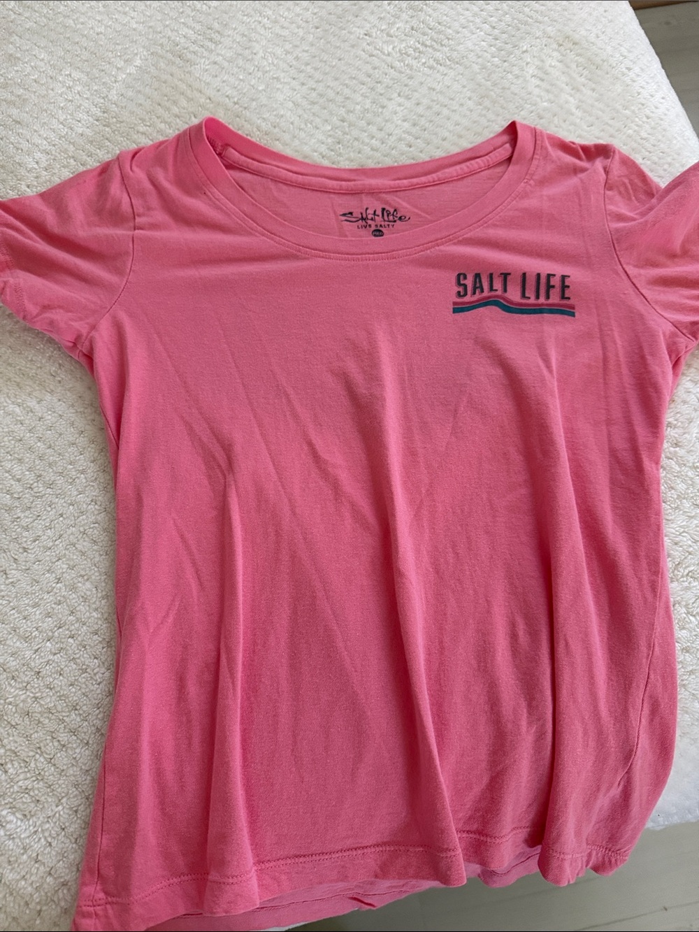 Salt Life Pink Short Sleeve Logo Tee